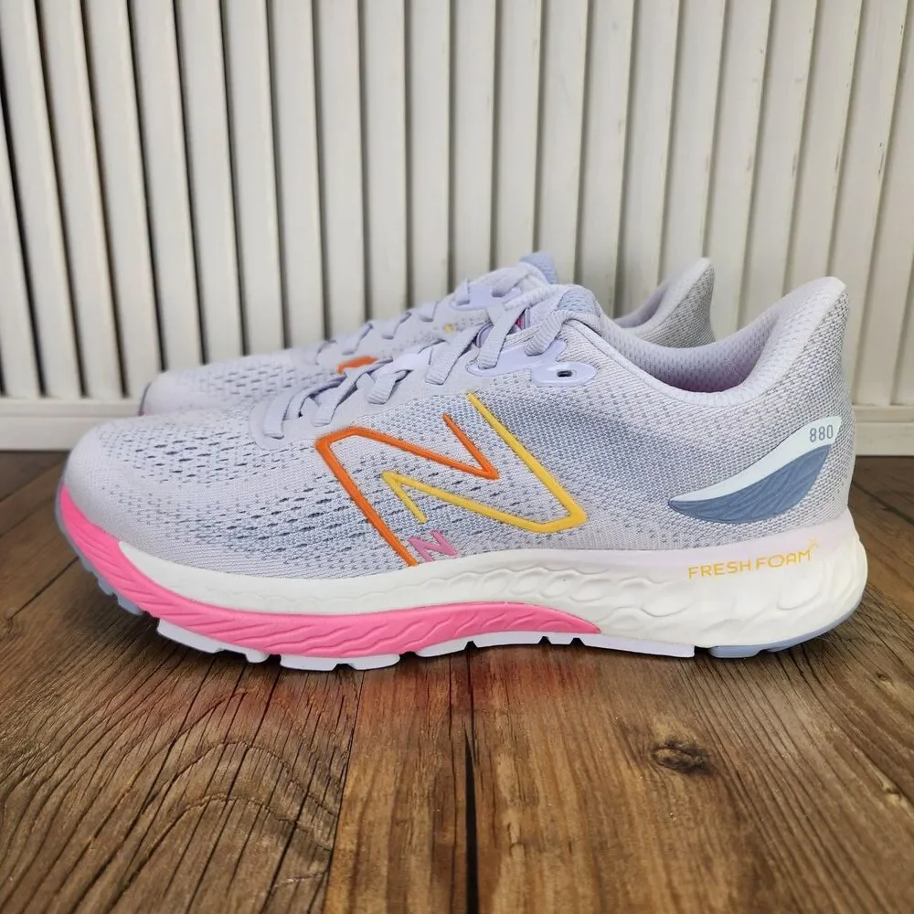 New Balance Fresh Foam 880v12 Running Shoes Womens Sz 7.5 B Purple Pink W880G12